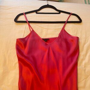 Pink Silk Slip Dress by ATM, Worn Once, Size S
